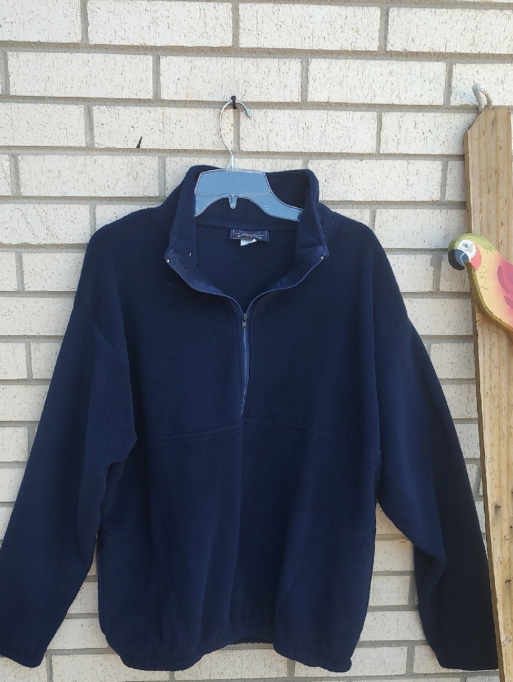 Navy Fleece Pullover - Picture 3 of 8